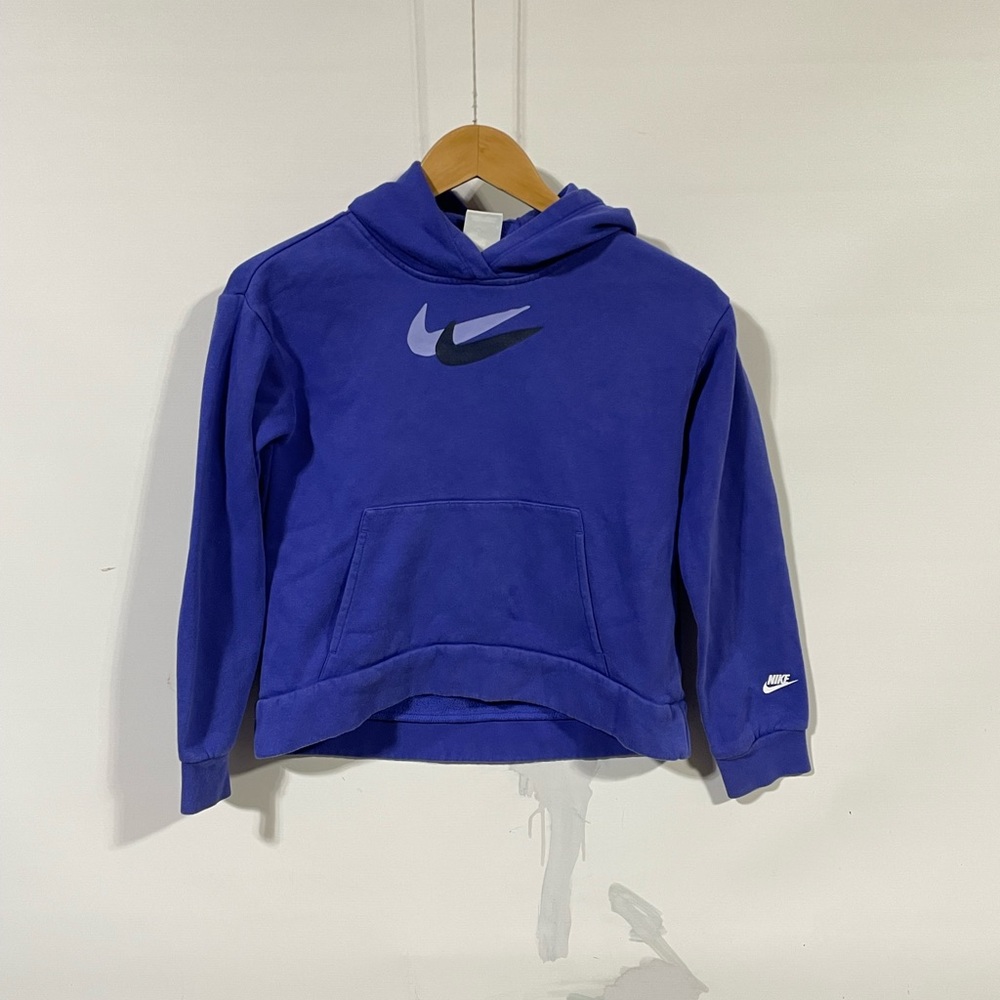 Nike Kids Hoodie Purple with Black and Lavender Swoosh